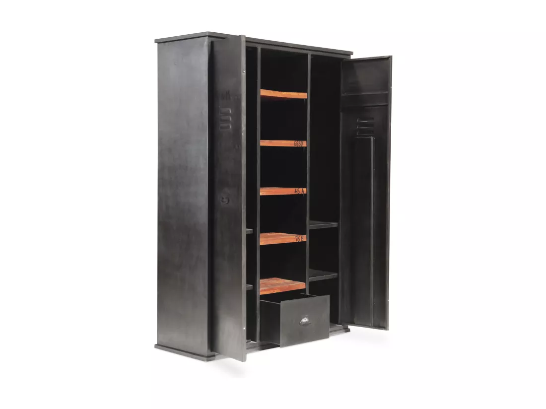 Armoire industriel métal Noir