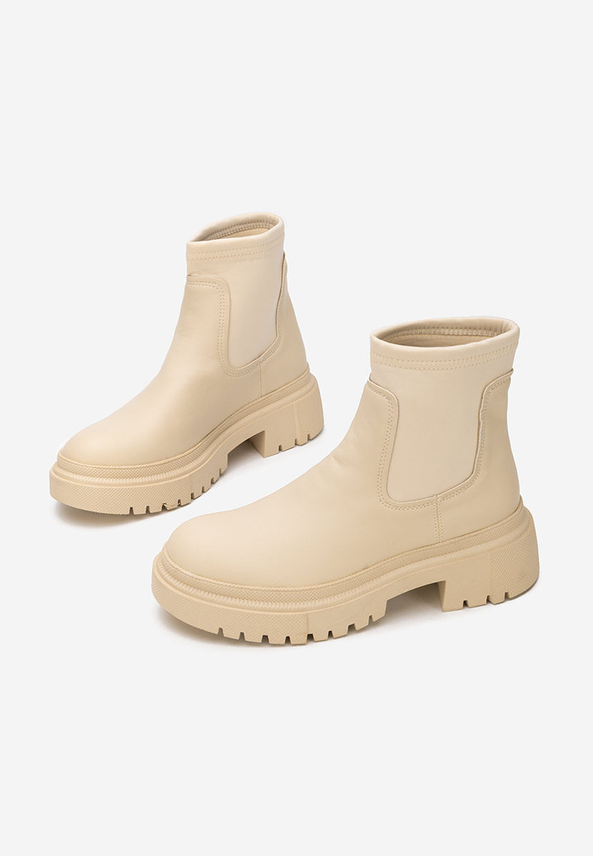 Bottines femme beige Delinia
