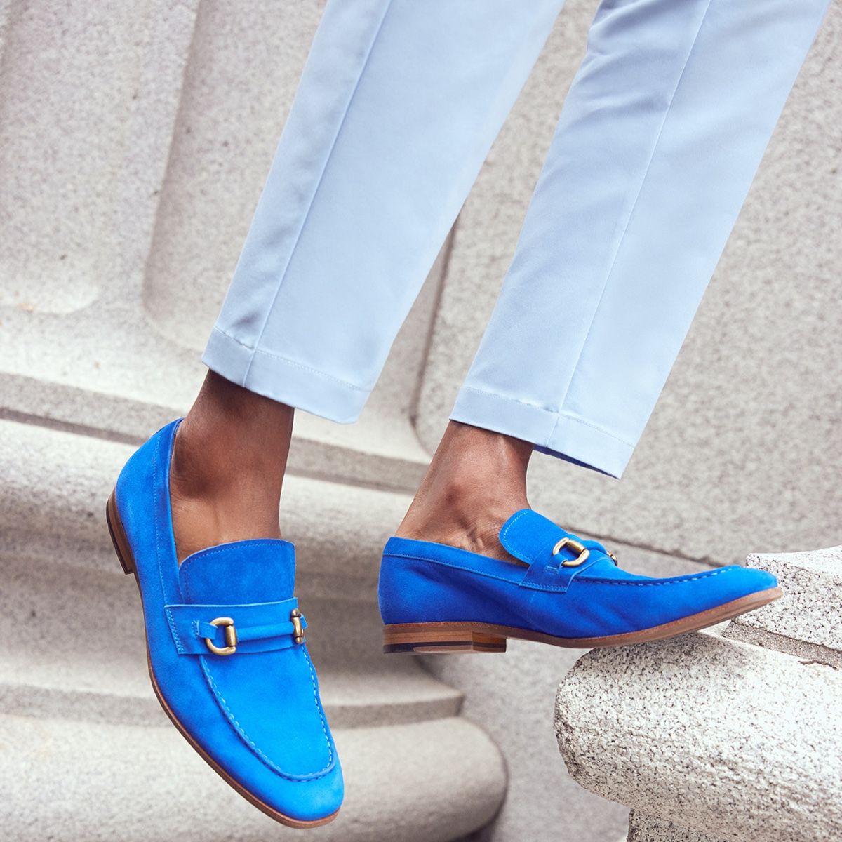 Corsa Medium Blue Men Dress Shoes