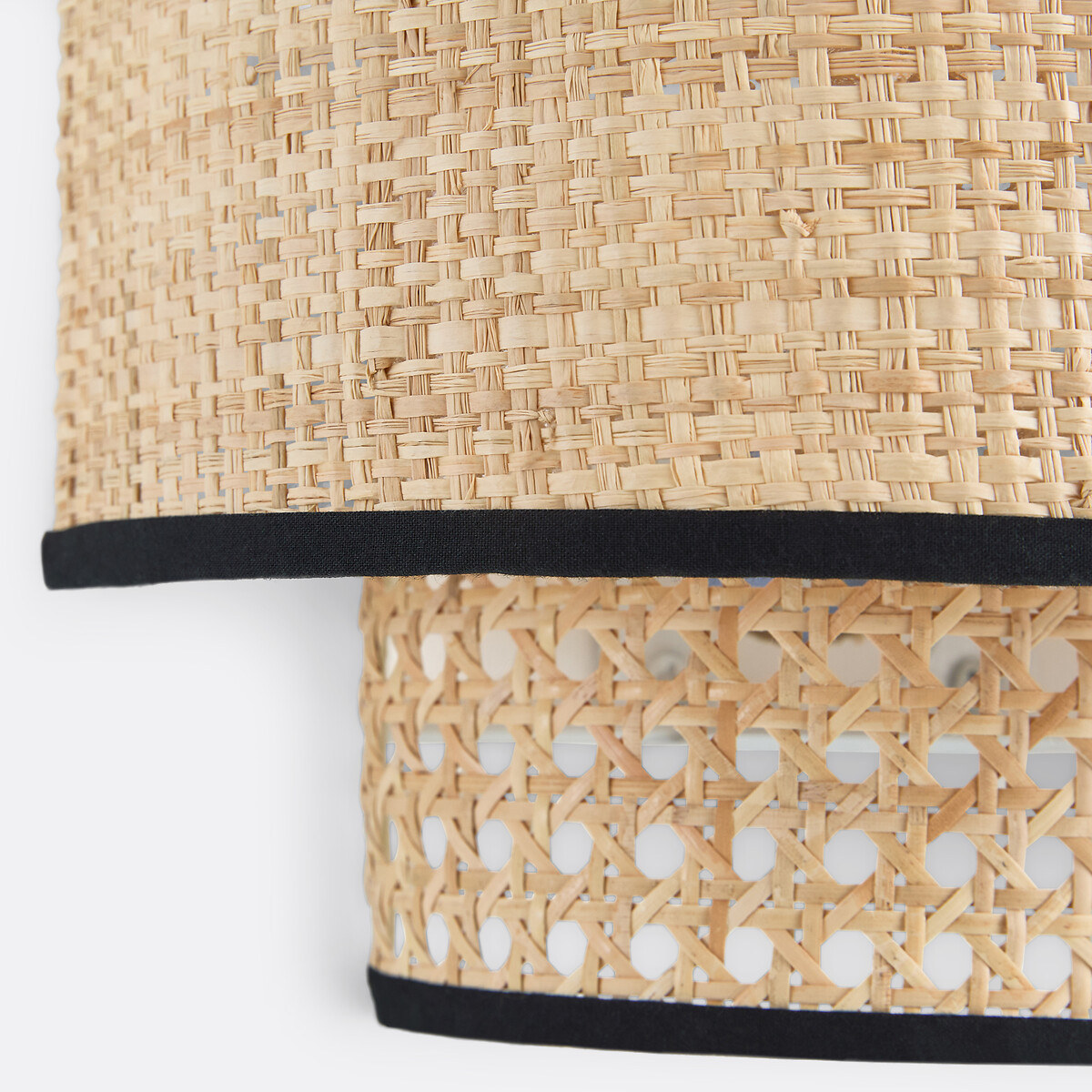 LA REDOUTE INTERIEURS<br>Candeeiro de parede duplo em rattan e ráfia, Dolkie
