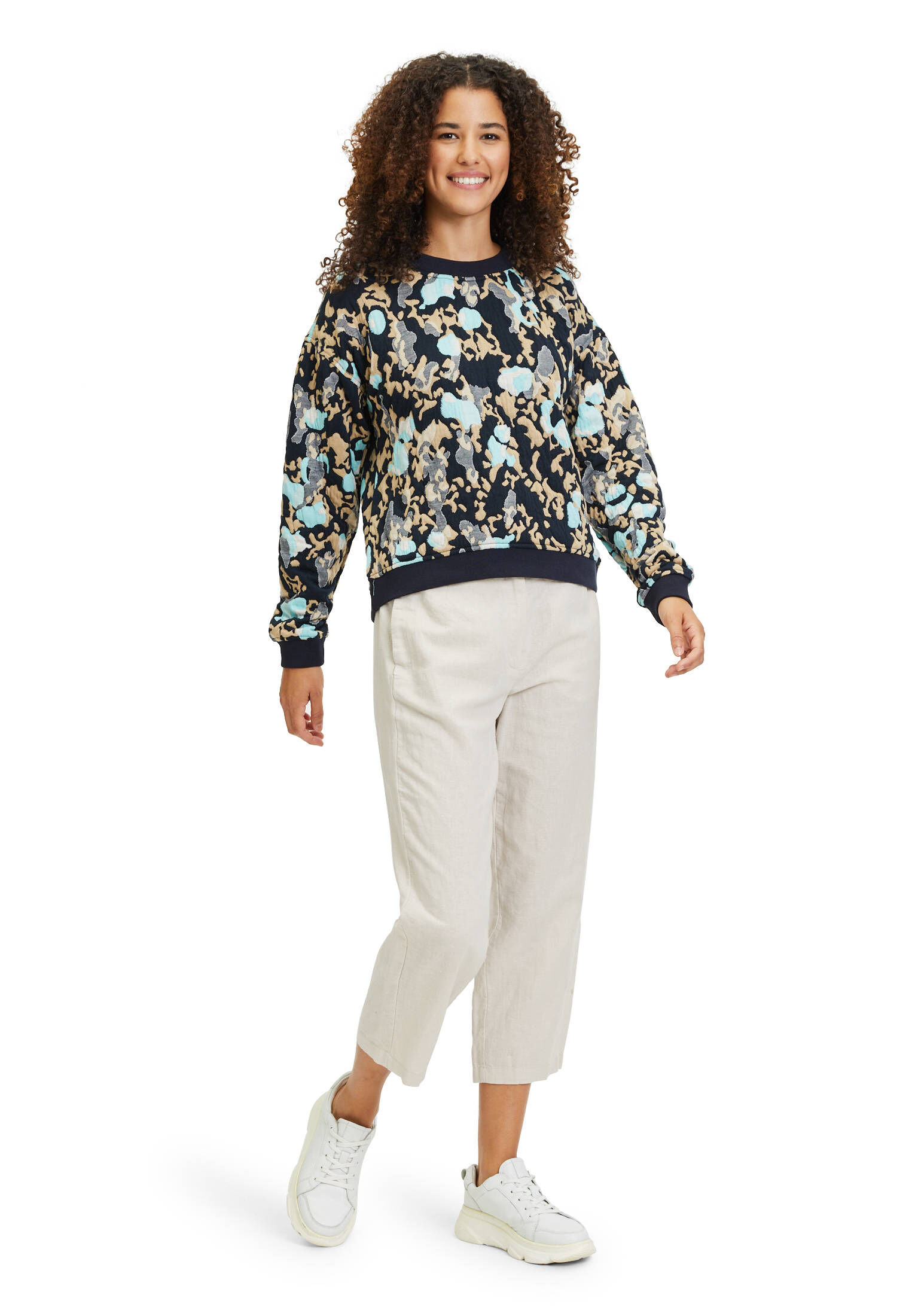 Betty & Co| Damen Sweatpullover mit Rundhalsausschnitt