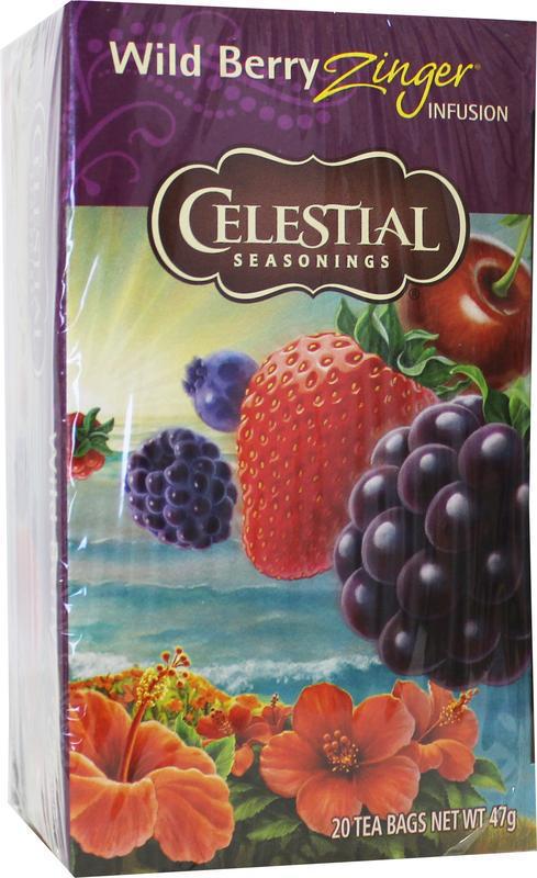 Celestial Seasonings Wild Berry Zinger Herb Tea 20 stuks