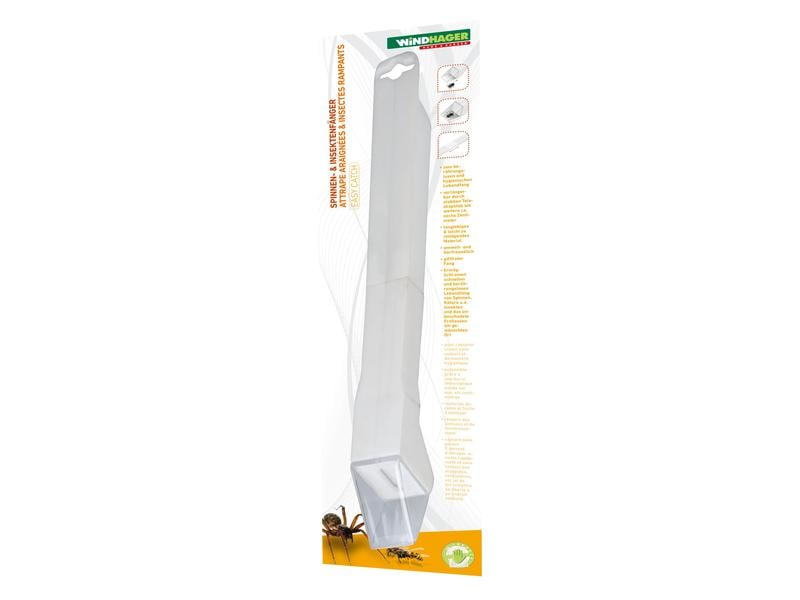 Windhager Spinnen- und Insektenfänger Easycatch, 35 cm, 1 S Tierfreundliche Beseitigung von Spinnen und Insekten