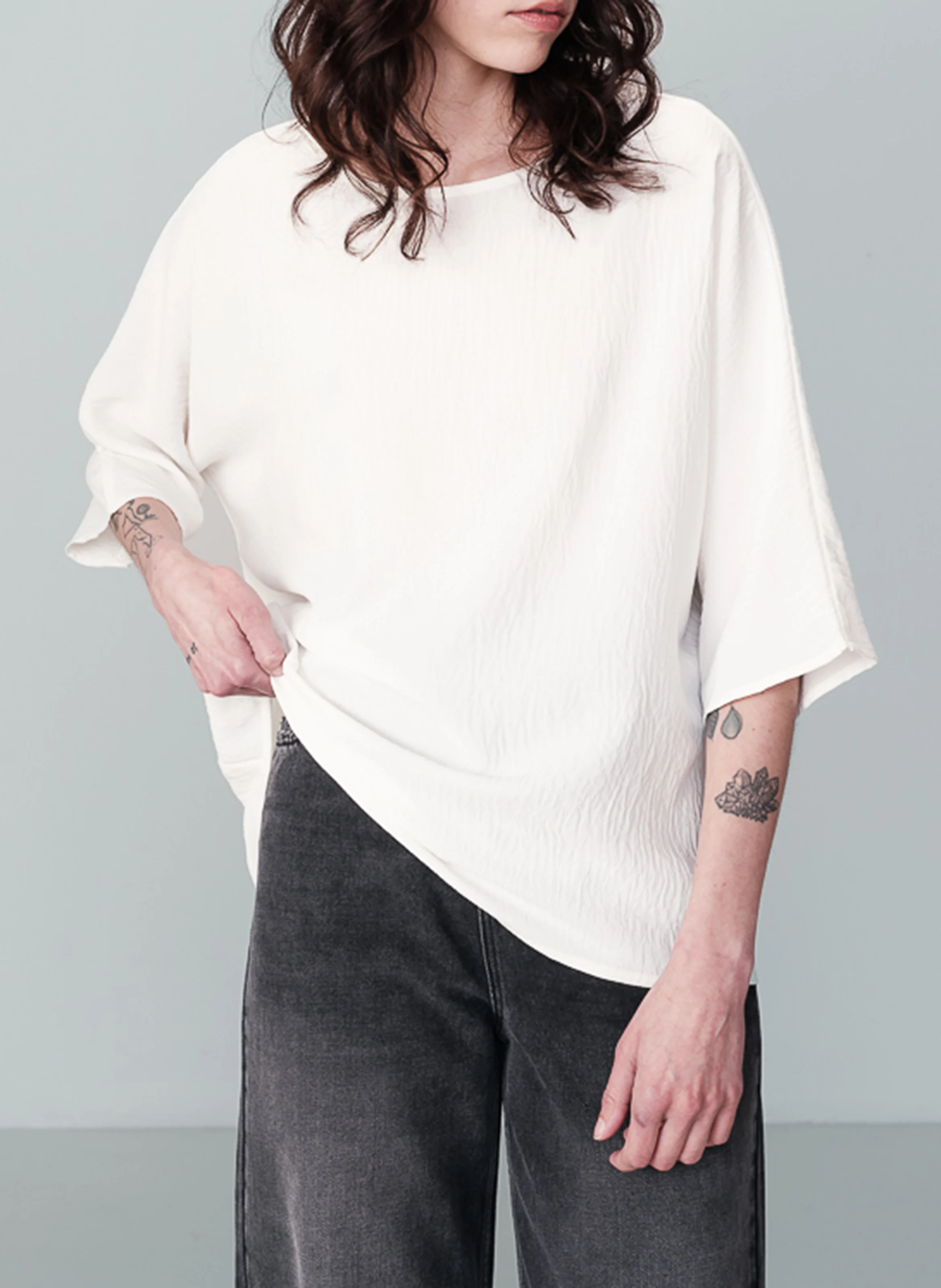 NAVEL - Top col rond ample | Beige