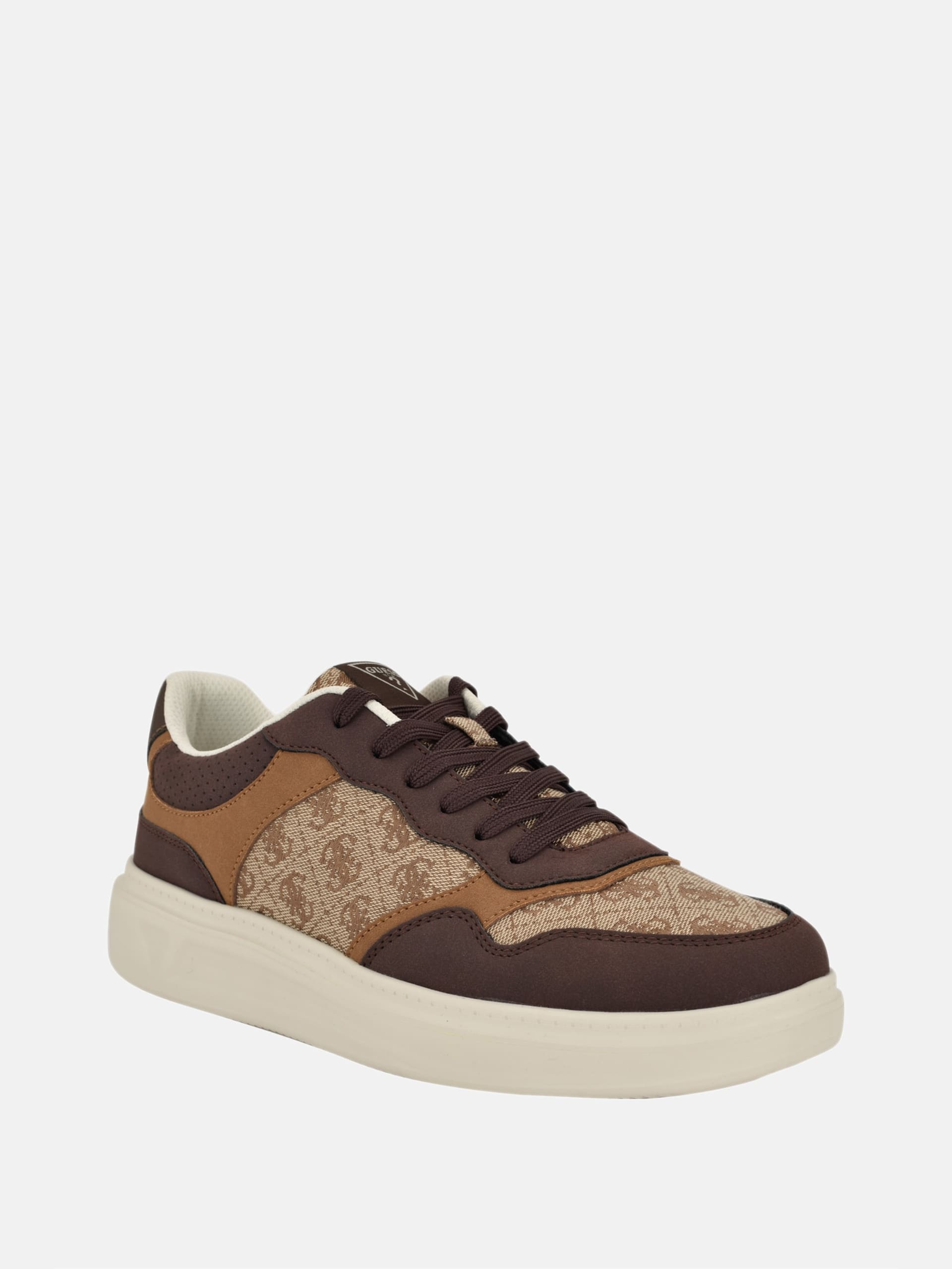 Tênis de cano baixo em jacquard carmino