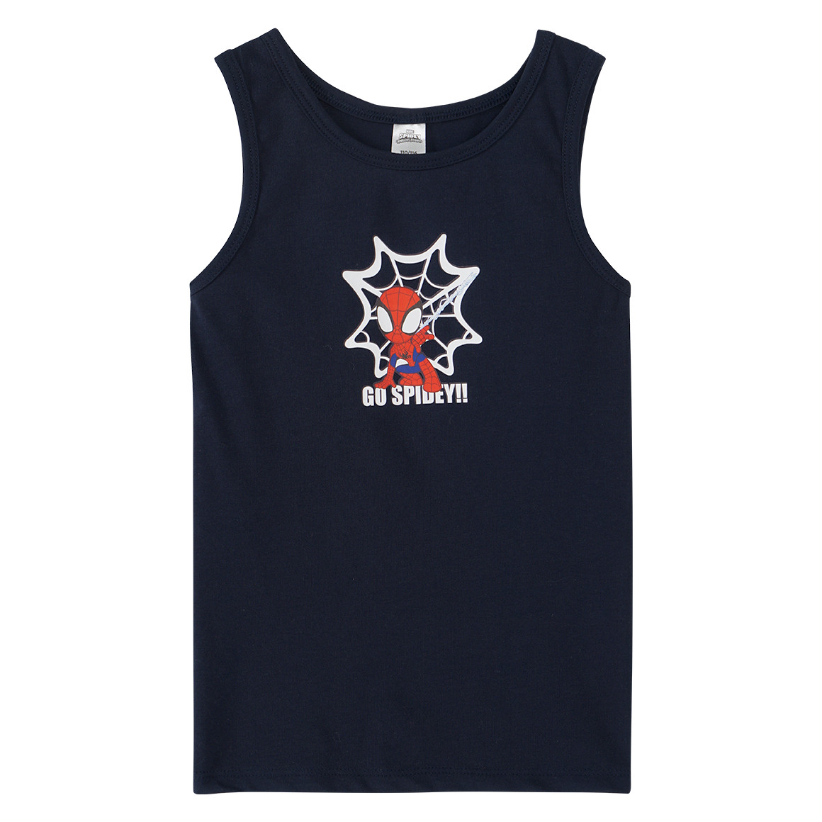 Topolino 2 MARVEL Spidey Unterhemden mit Bio-Baumwolle rot / dunkelblau