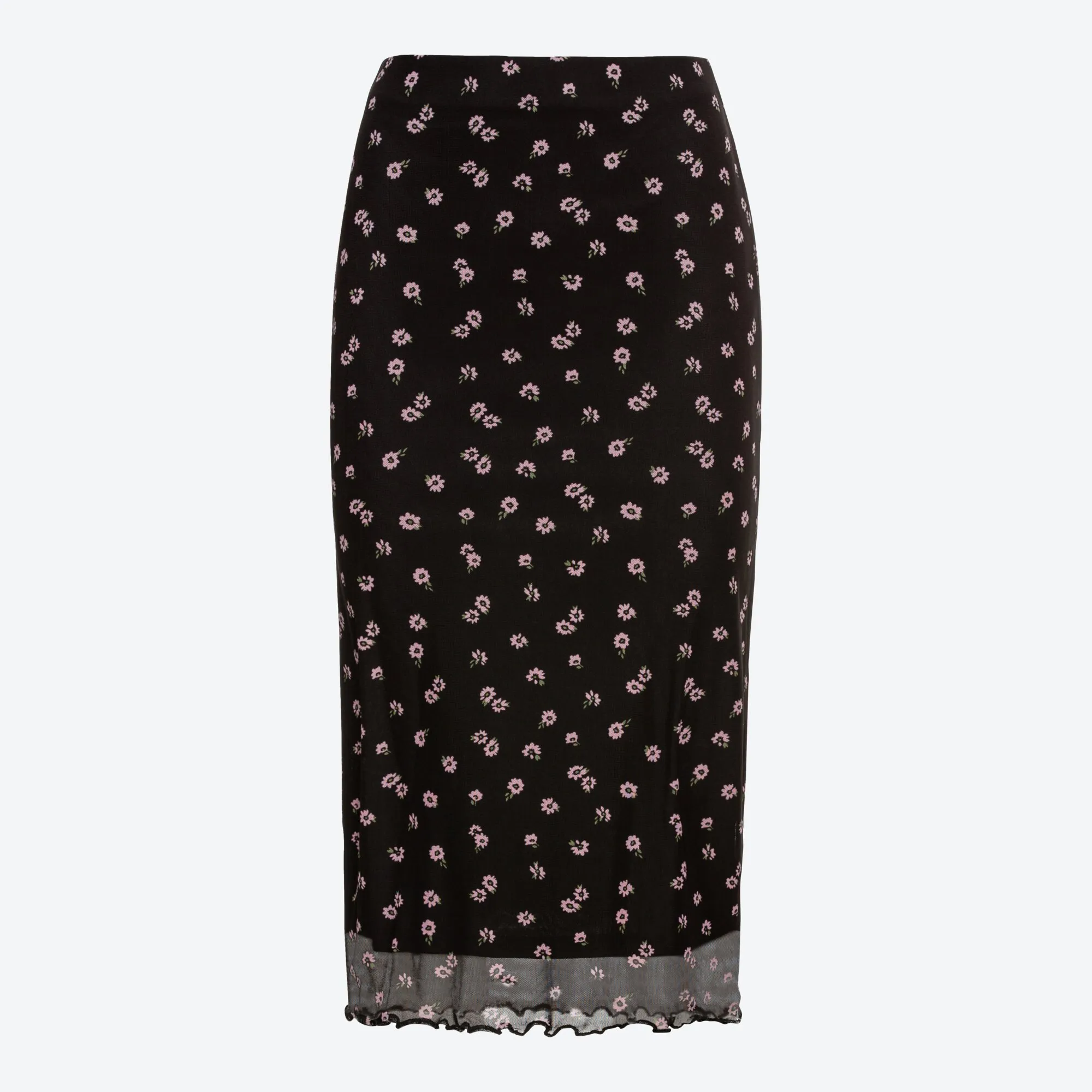 Damen-Rock mit Mesh-Lage