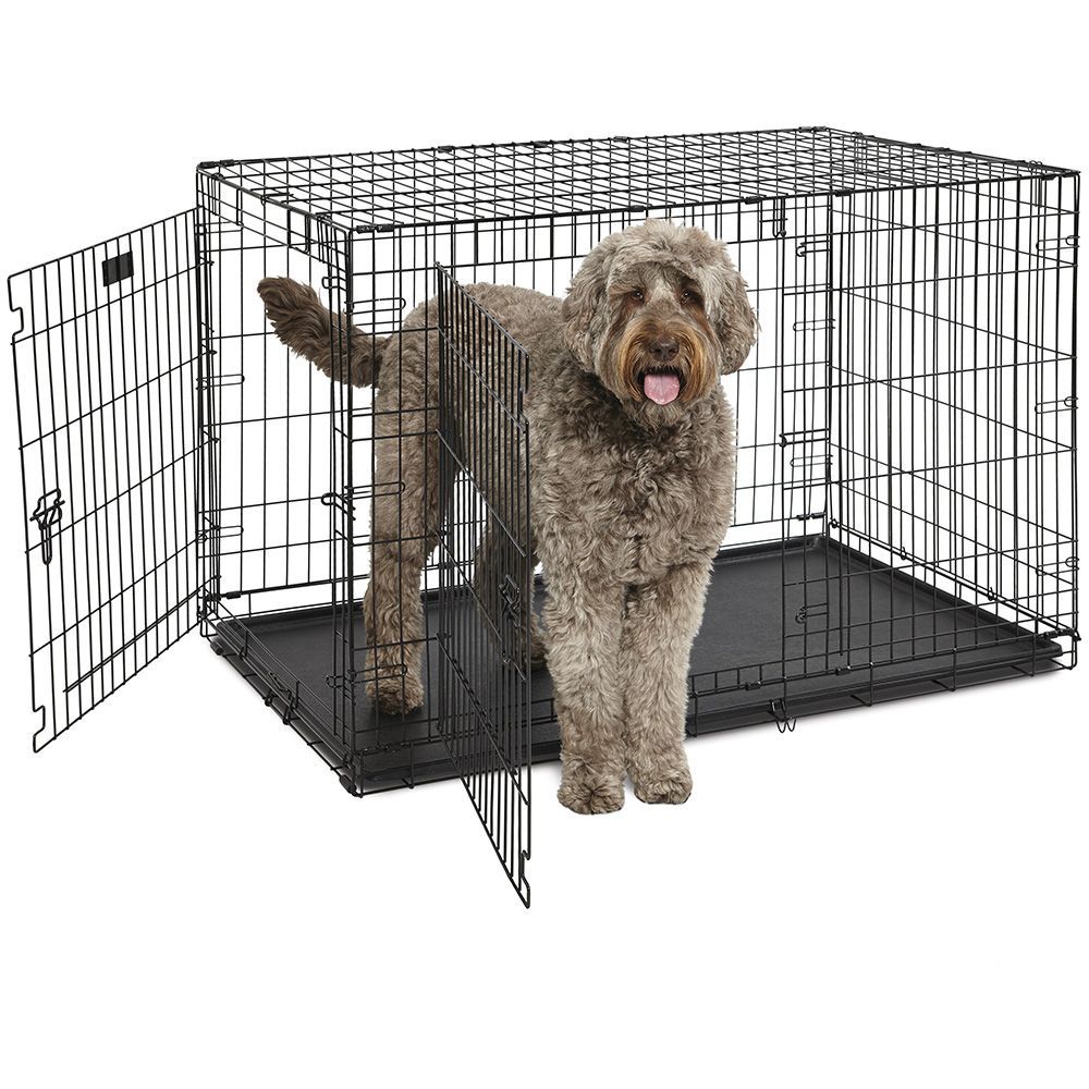 Ferplast cage de transport pliable pour chiens dog-inn 120, enclos pour chiots, transport en métal séparation inclus, porte double