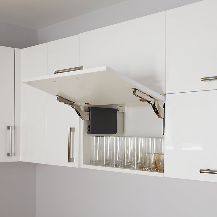 Caisson haut de cuisine GoodHome Caraway Blanc H. 36 cm x l. 60 cm