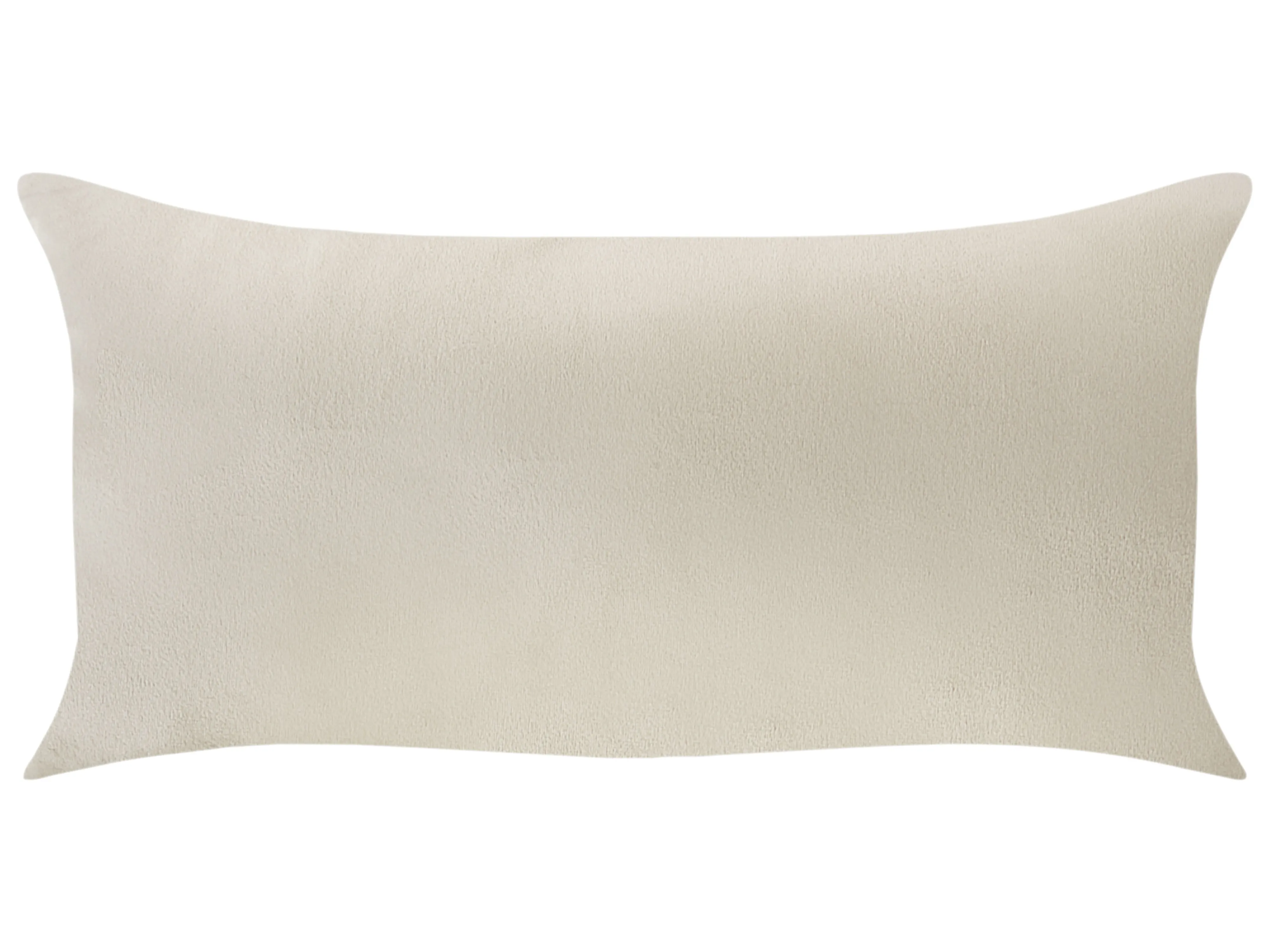 Rechtszijdige chaise longue IVRY Fluweel Lichtbeige