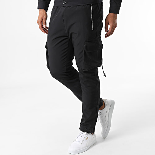Ensemble Veste Et Pantalon Cargo AJ-8017-8012 Noir