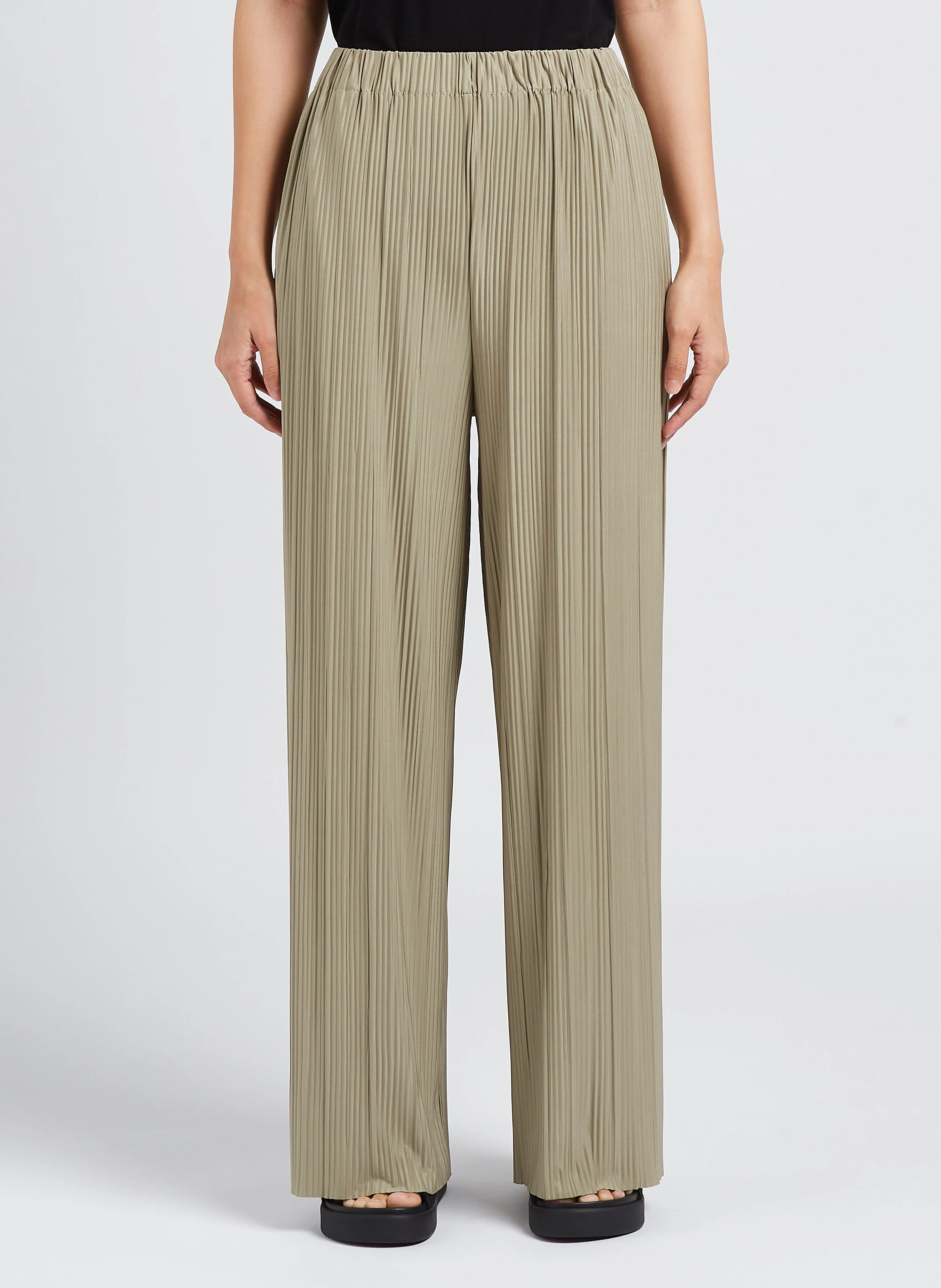 UMA - Pantalon large plissé | Vert