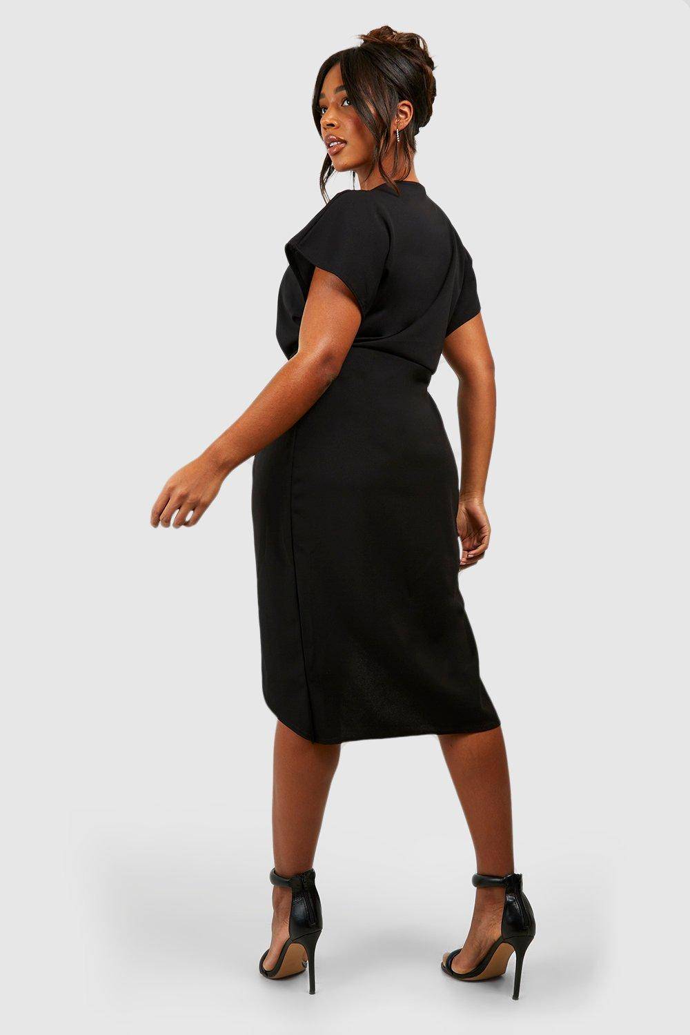 boohoo Plus Robe Midi Portefeuille