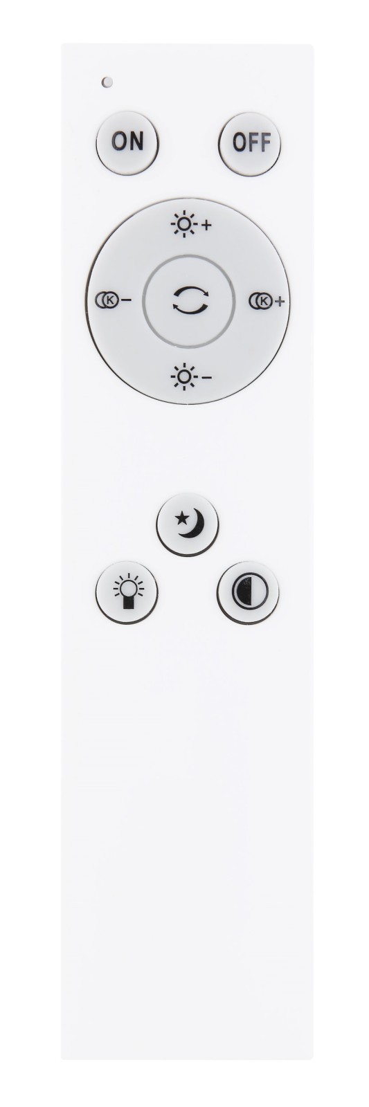 LED-Deckenleuchte - schwarz-weiß - dimmbar - Ø 49 cm