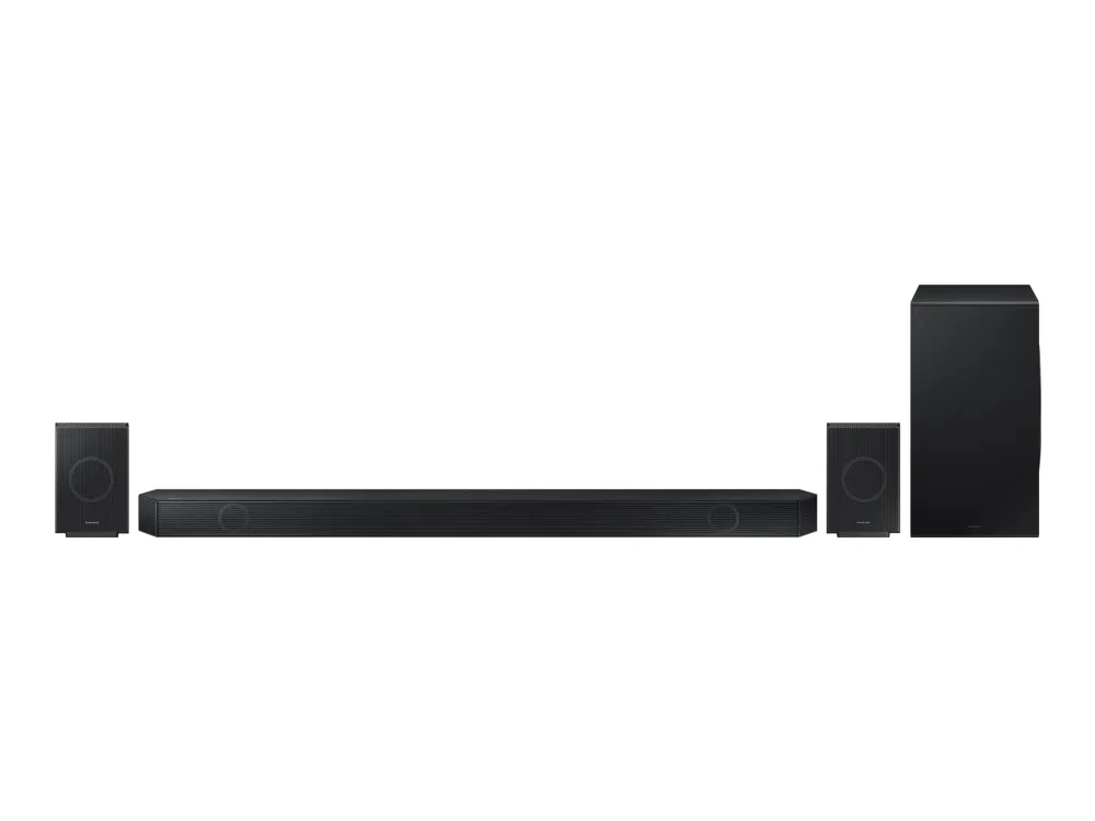 Samsung HW-Q990D - Q-Series - lydbarsystem - til hjemmebiograf - 11.1.4-kanal - trådløs - Bluetooth, Wi-Fi - App-kontrolleret - 656 Watt (Total) - grafitsort