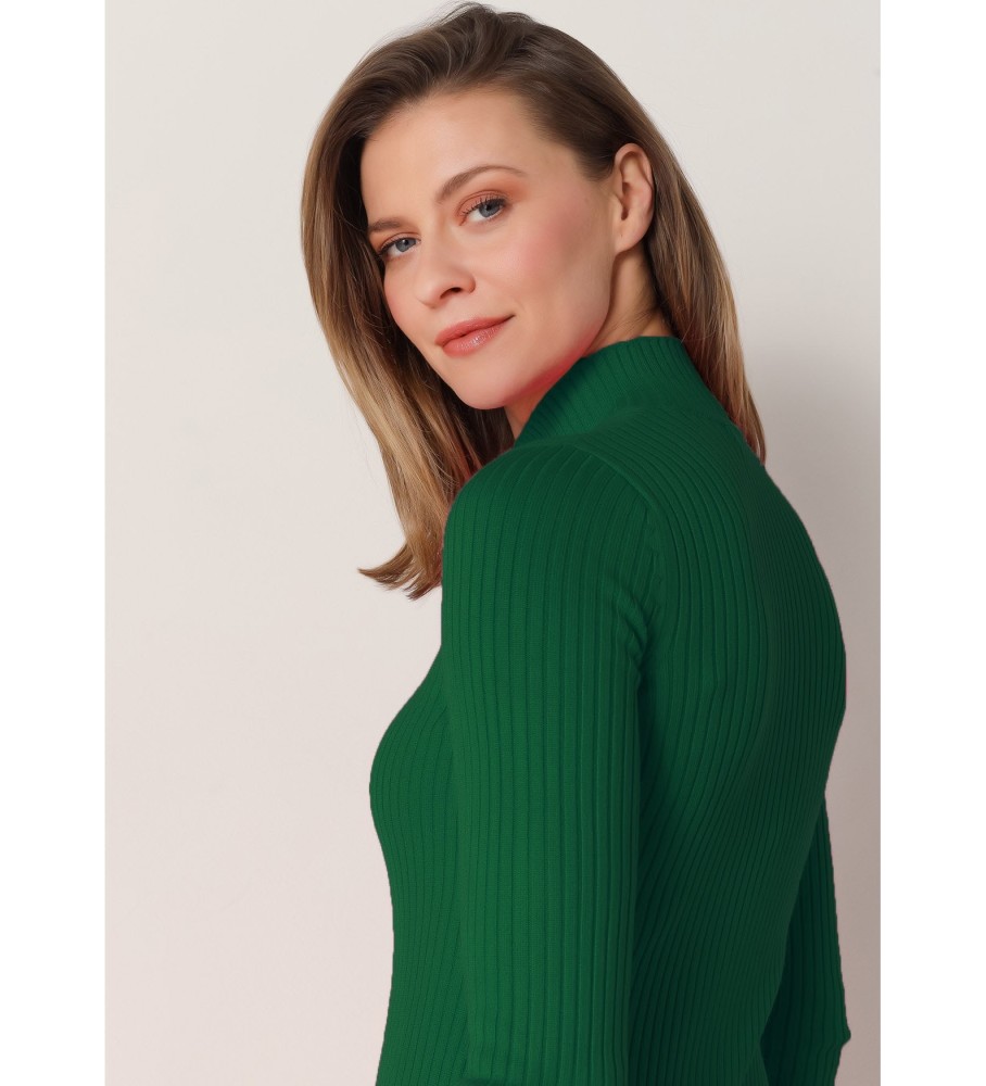 Vestido midi de malha Lois Green