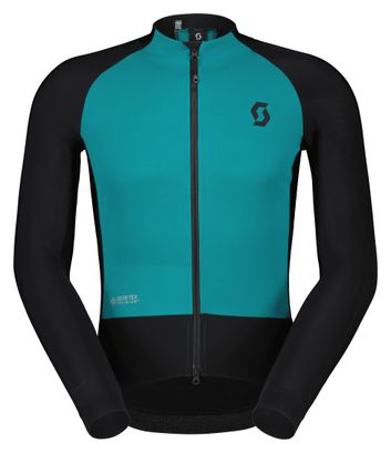 Veste Manches Longues Homme Scott RC Pro Warm Hybrid Windstopper Noir/Turquoise