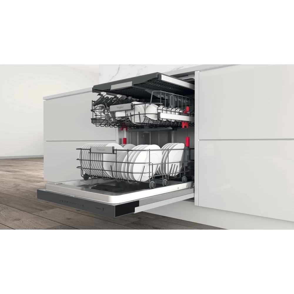 WHIRLPOOL inbouw vaatwasser WBO 3T133 PFX - met zichtbaar bedieningspaneel