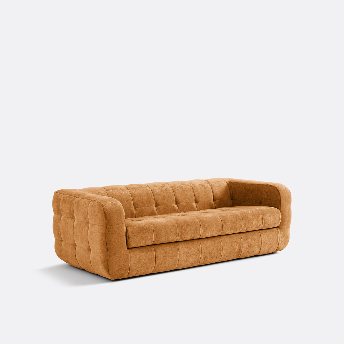 LA REDOUTE INTERIEURS<br>Sofá de 3 lugares, veludo grosso, Pieta