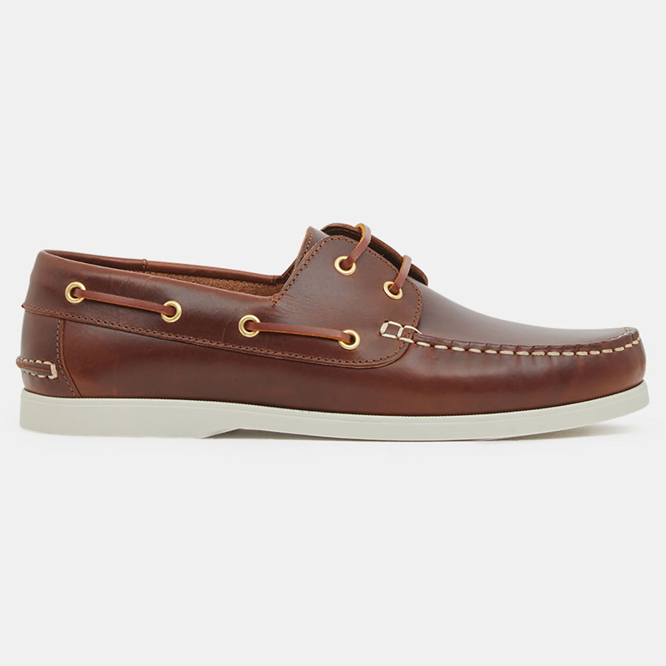 Comptoir GL Chaussures bateau en Cuir marron