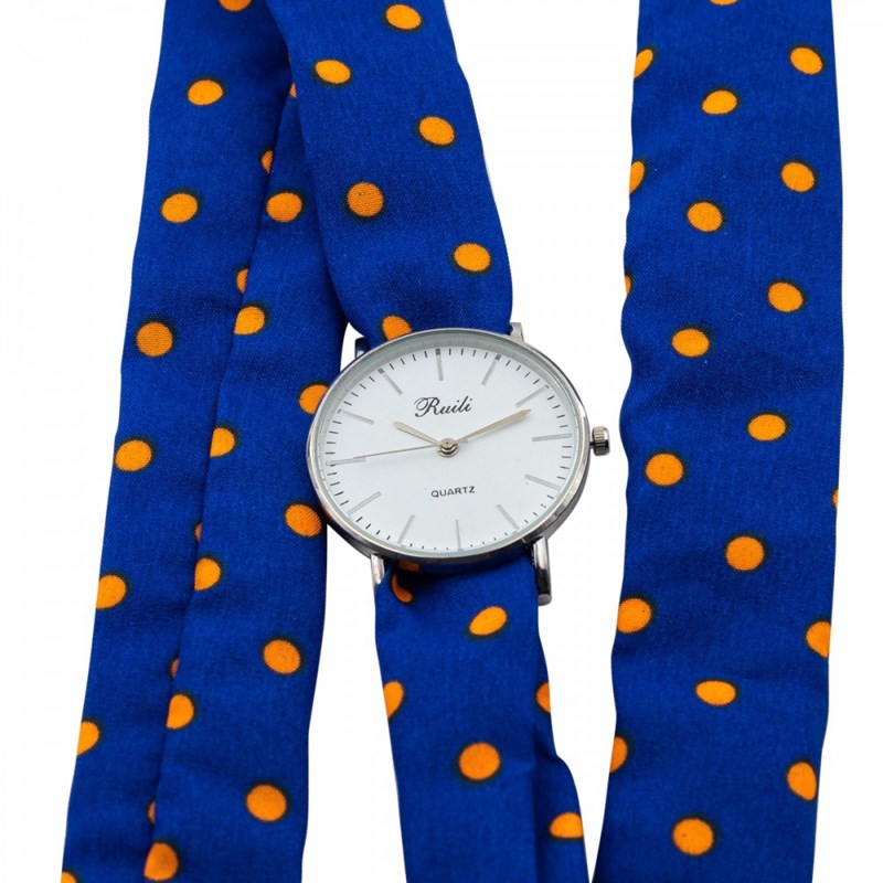 Montre Femme CHTIME bracelet Tissu Bleu
