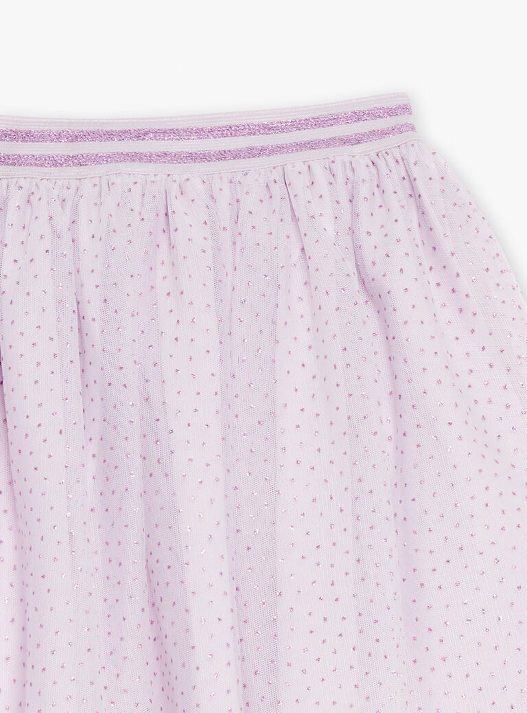 Jupe pailletée violette