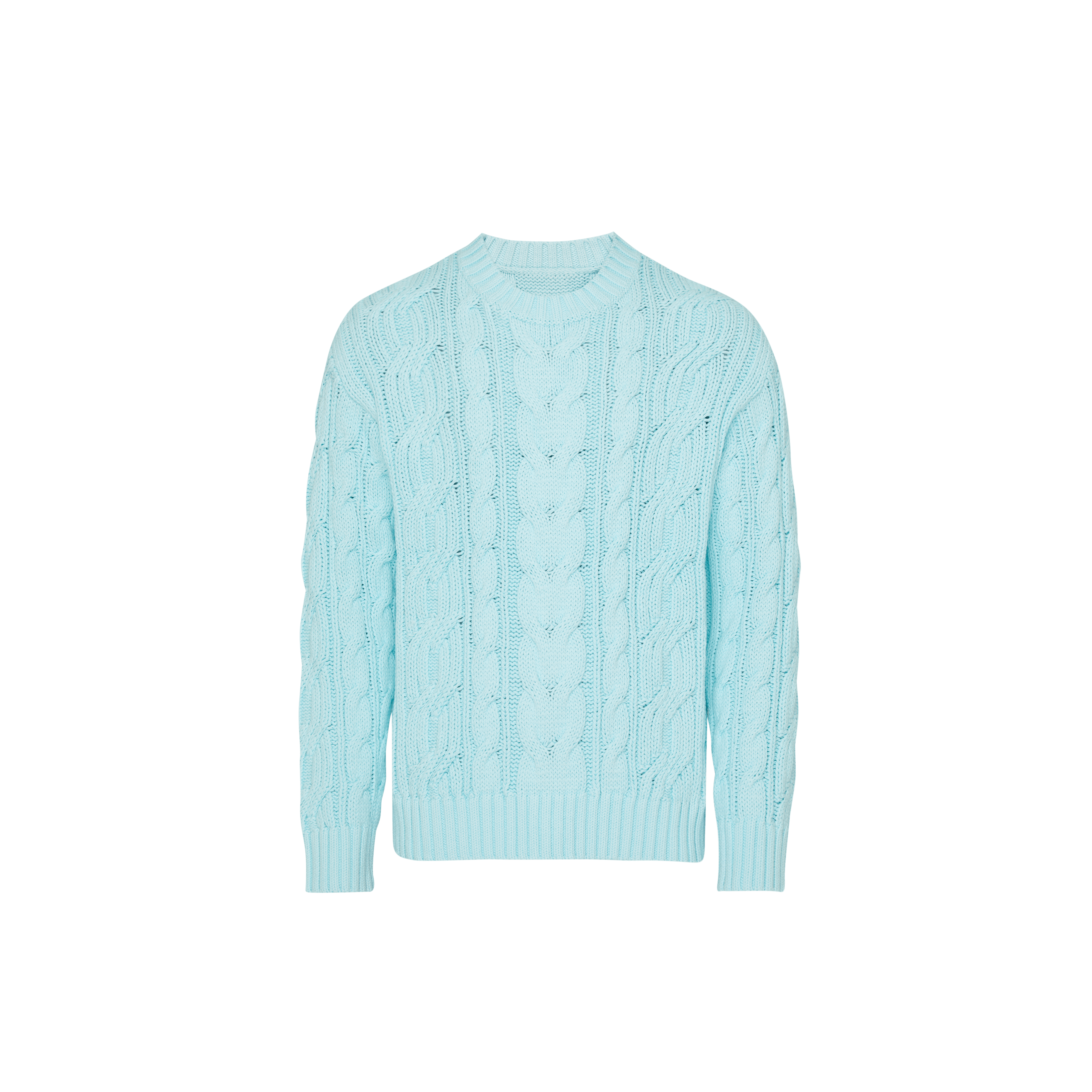Pull en coton torsadé uni homme