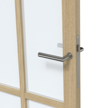 Arne & Bodil binnendeur ABE106 satijnglas - licht eiken houtlook afwerking