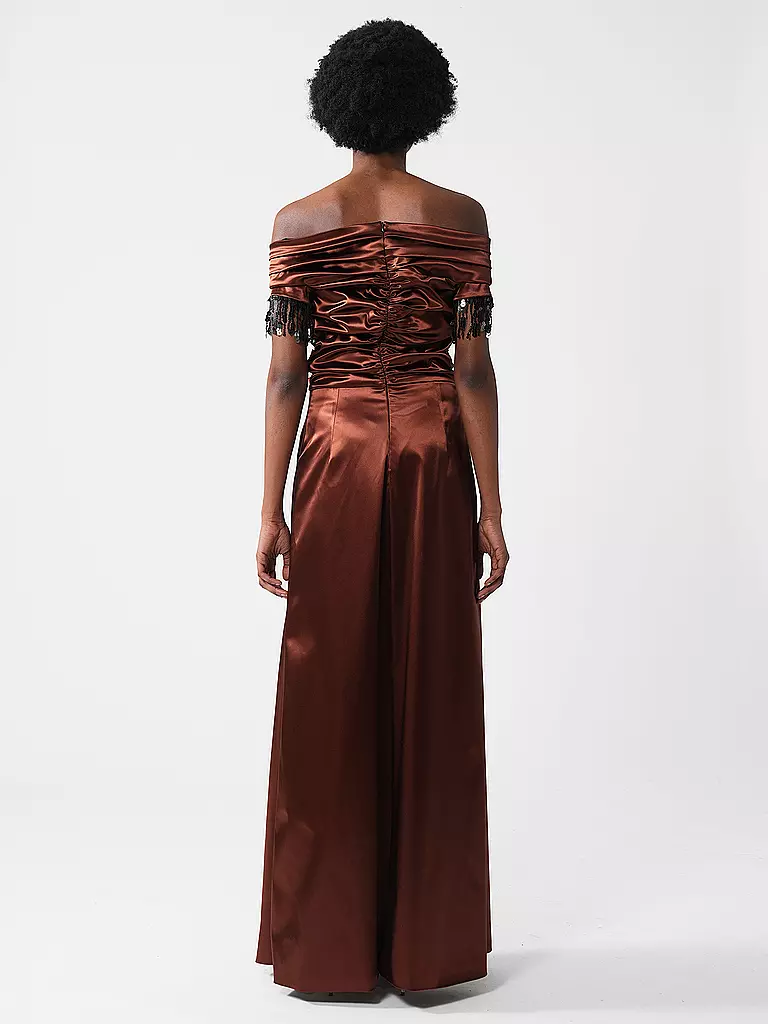 CLAUS TYLER Abendkleid hellbraun
