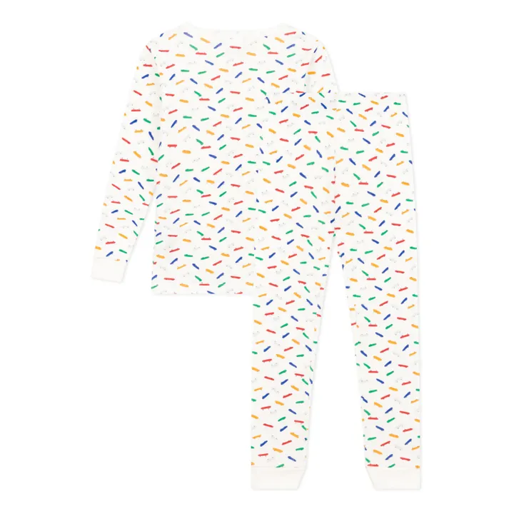 Petit Bateau Ensemble Pyjama Maquette Skate | Ecru