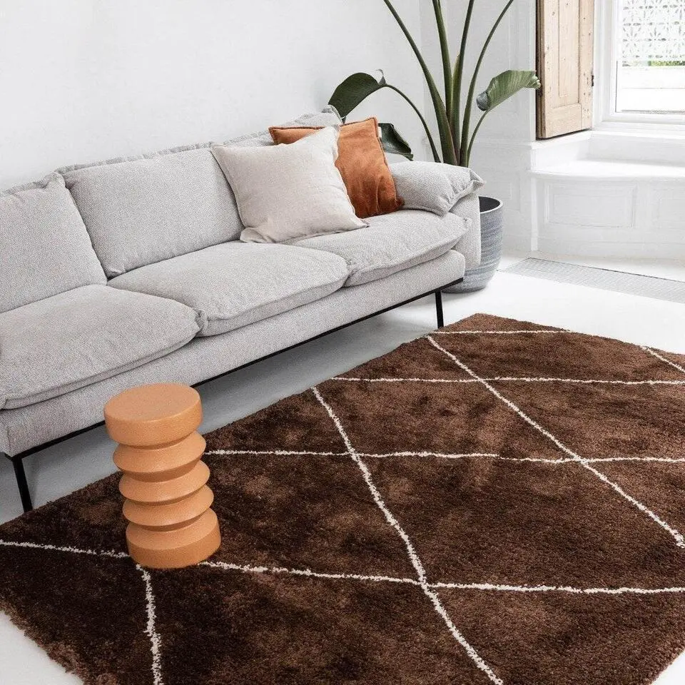 Interieur05 berber vloerkleed Nea roest/creme - 230 x 160 cm
