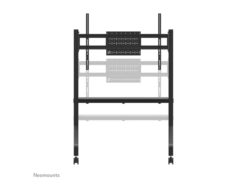 Neomounts FL50-525BL1 - Vogn med hjul - robust - for fladt panel - gulvstander - låsbar - stål - sort - skærmstørrelse: 55