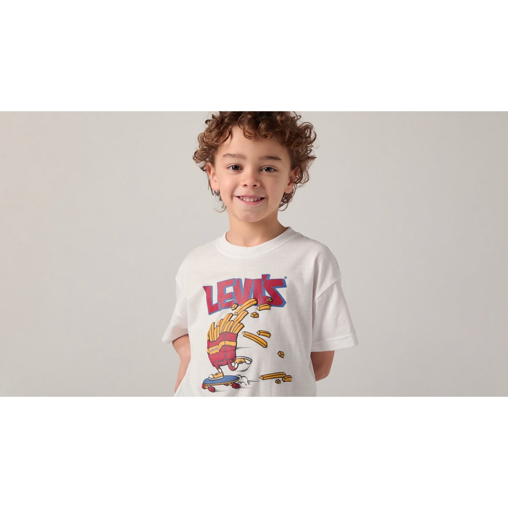 Køb Levi's Bright White Lvb Fries On The Loose T-Shirt