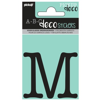Pickup plakletter M Maud zwart 60 mm