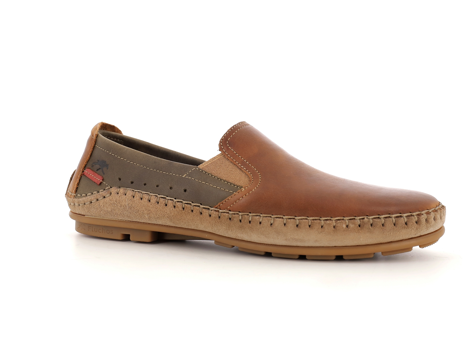 Fluchos-F1178 Cuir Marron-Vert