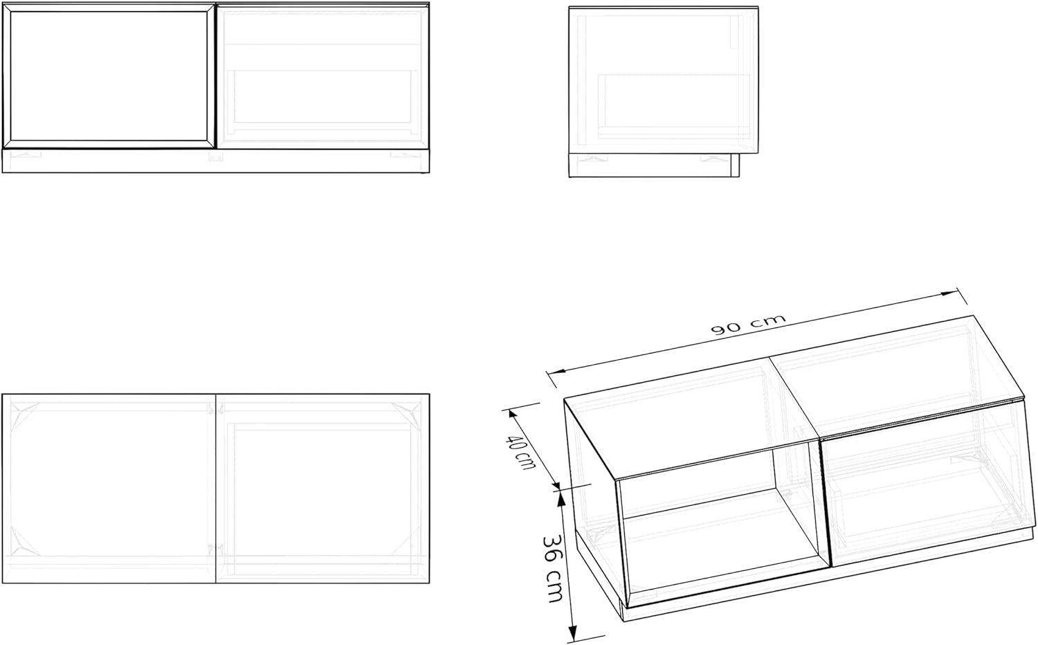 BERNSTEIN® Sitzbank Arctic - Open Storage Links, 90 x 40 x 36 cm (B x T x H), mit Schublade mit Push-Open Mechanismus Badmöbel-Serie Arctic, Softtouch Oberfläche, Badezimmer Hocker, Vormontiert