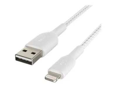 Belkin BoostCharge - Lightning-kabel - Lightning han til USB han - 1 m - hvid