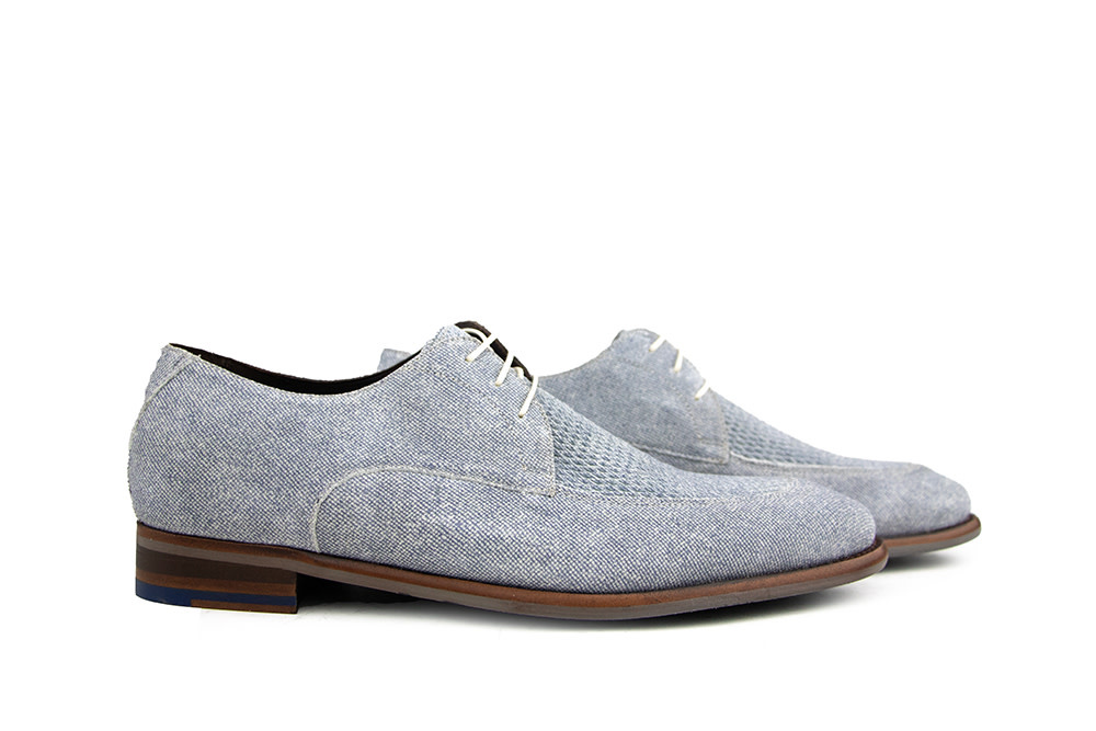 Floris van Bommel Veterschoen De Stapper 50.04 L.Blue