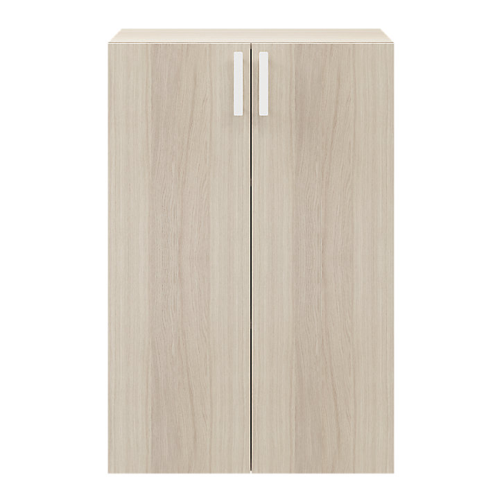 Lot de 2 poignées blanches en acier GoodHome Atomia H 2,3 x L 16,5 x P 2,05 cm