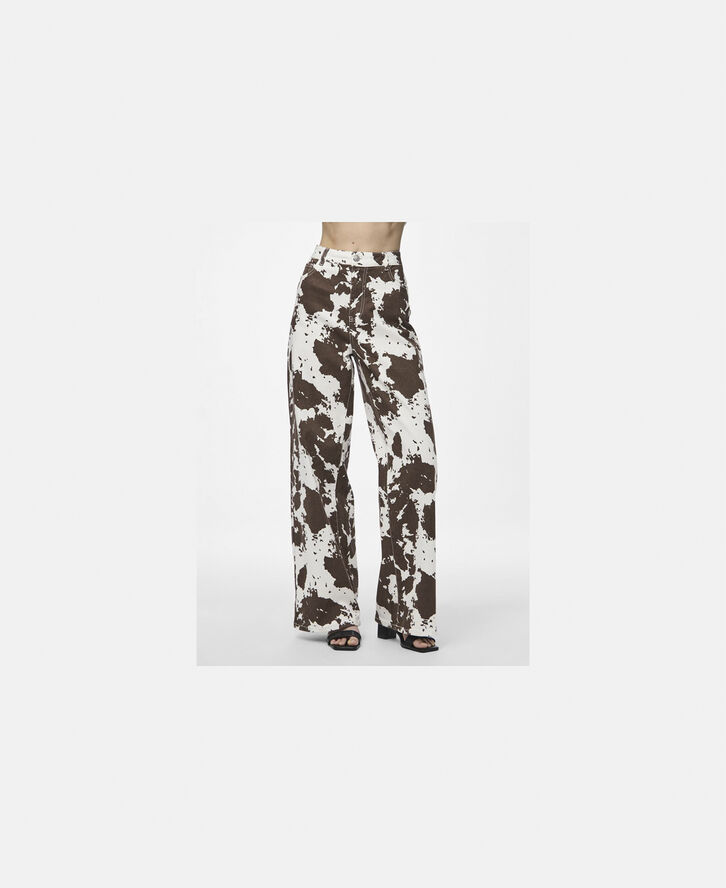 Pieces PCFAMINA HW WIDE DENIM JEANS D2D FS Hvid