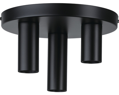 Plafondlamp, 3-lichts, Ø 24 cm, Skogen, zwart
