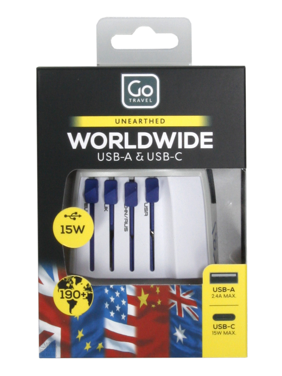 Adaptateur Go Travel Electrique Universel USB A + USB C