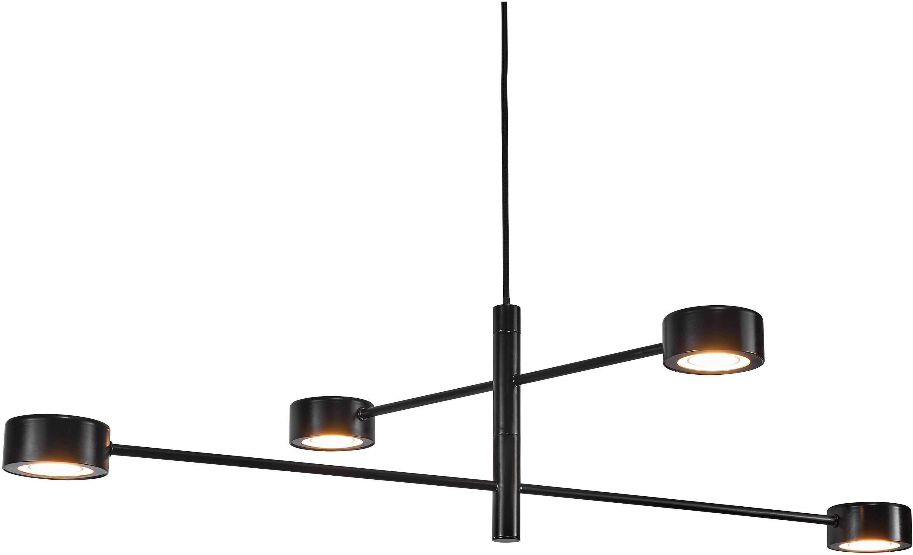 Nordlux CLYDE Hängeleuchte - Schwarz / B: 89.6 cm x T: 8.5 cm x H: 22.25 cm
