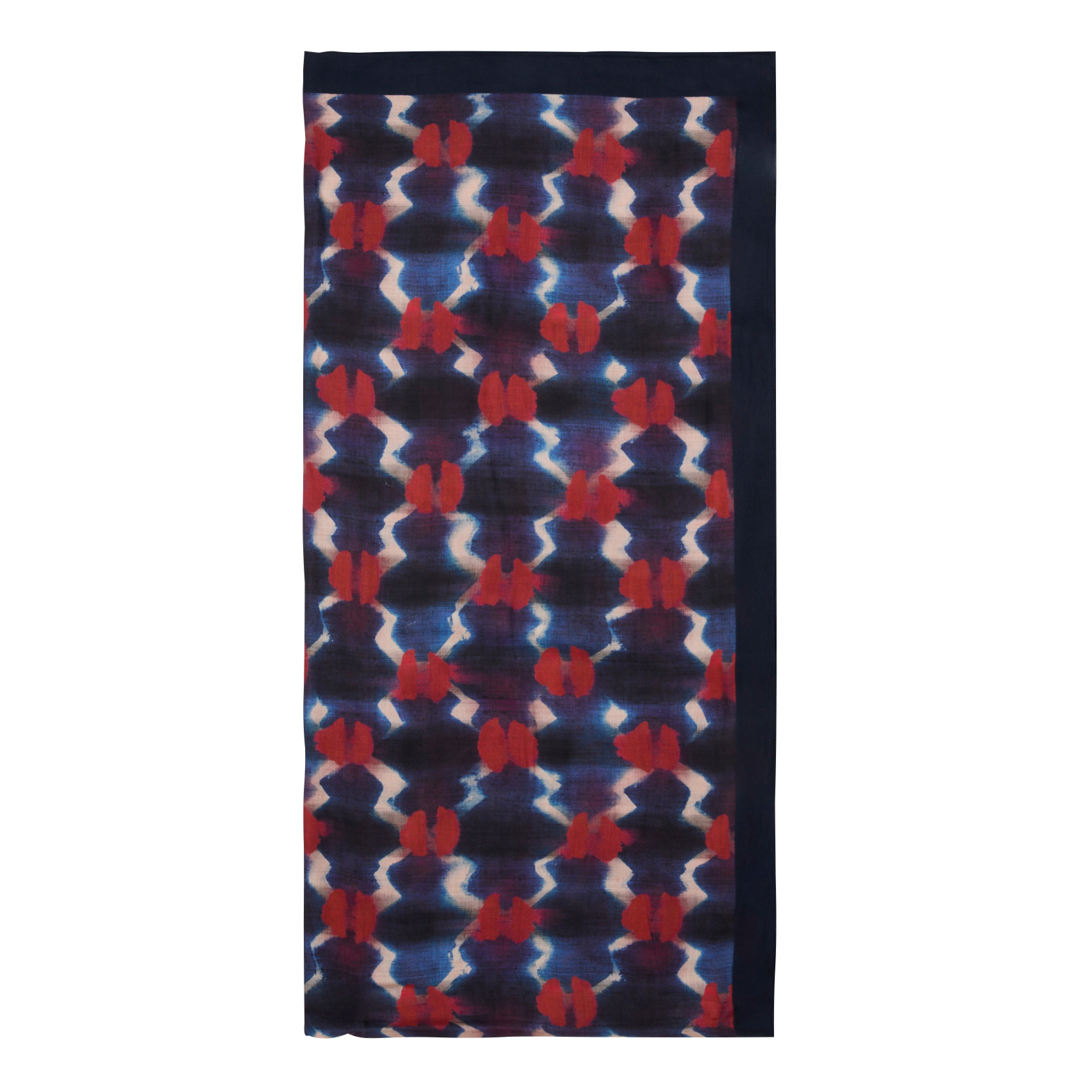 Foulard imprimé | Bleu