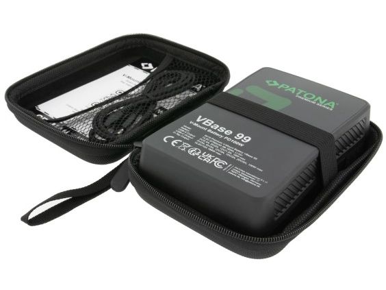 Patona Digitalkamera-Akku VBase 99 Leistungsstarker Kameraakku mit USB-C Power Delivery