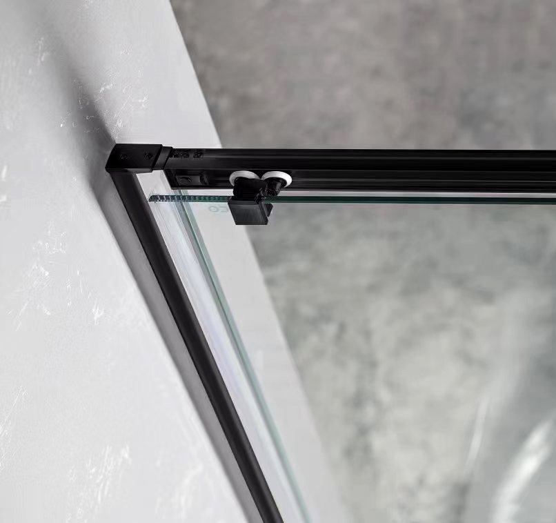 Gelco Sigma Simply Black kwartronde douchecabine 100x100cm zwart