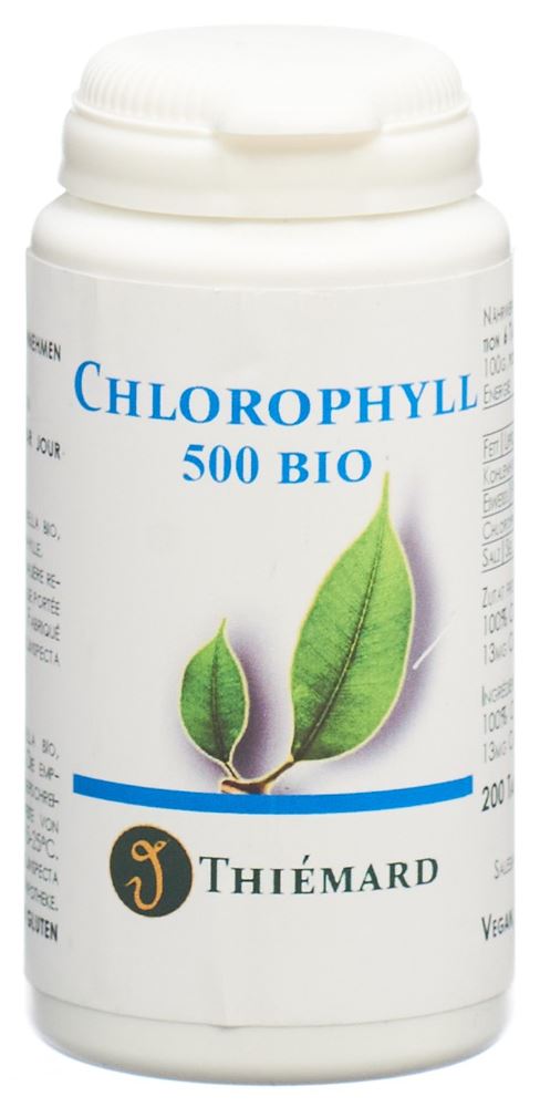Thiémard Chlorophyll 500 mg<br>200 Stück, Dose, Tablette, Bio