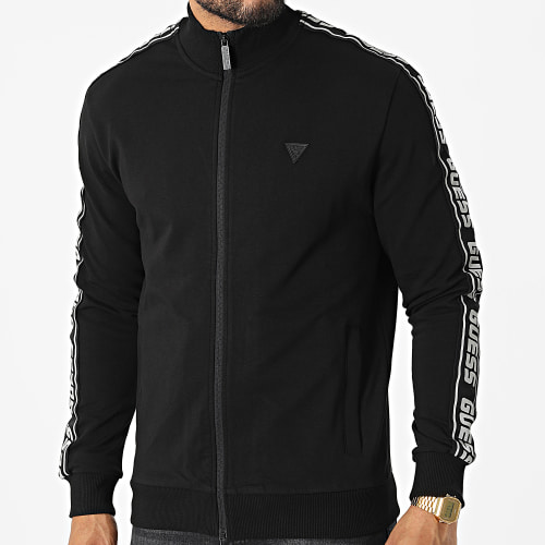 Veste Zippée A Bandes Z2YQ12 Noir