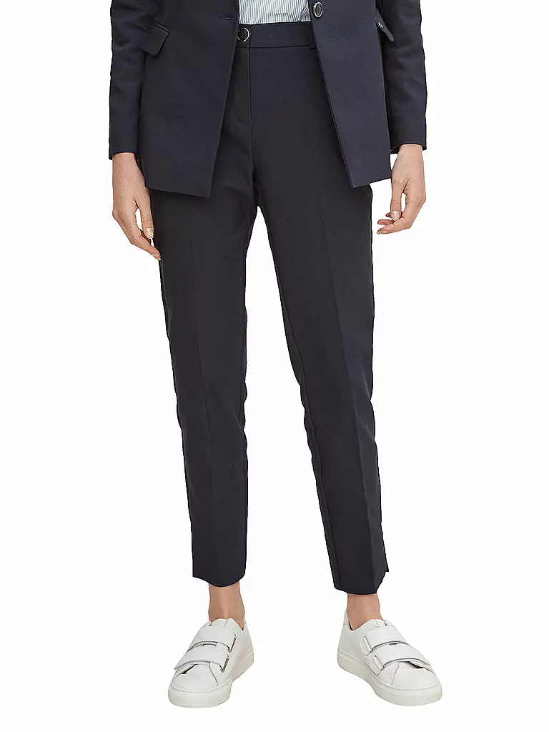 COMMA Hose Slim Fit 7/8 blau