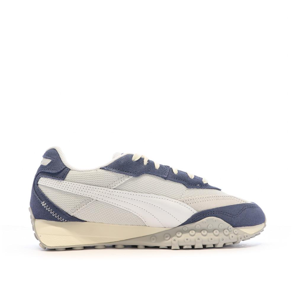 Puma Baskets Beige/Bleu Homme/Ado Puma Rider Washed